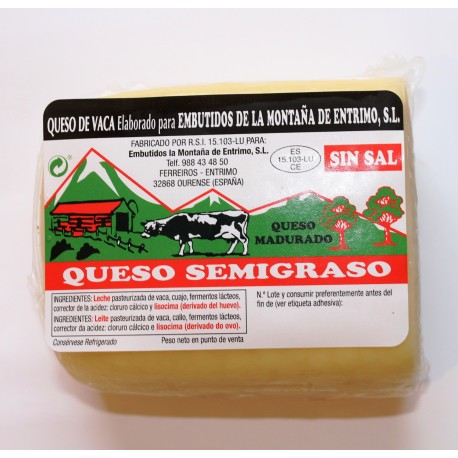 Queso sin sal.